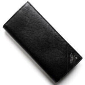 Prada Saffiano Long Wallet Black QME